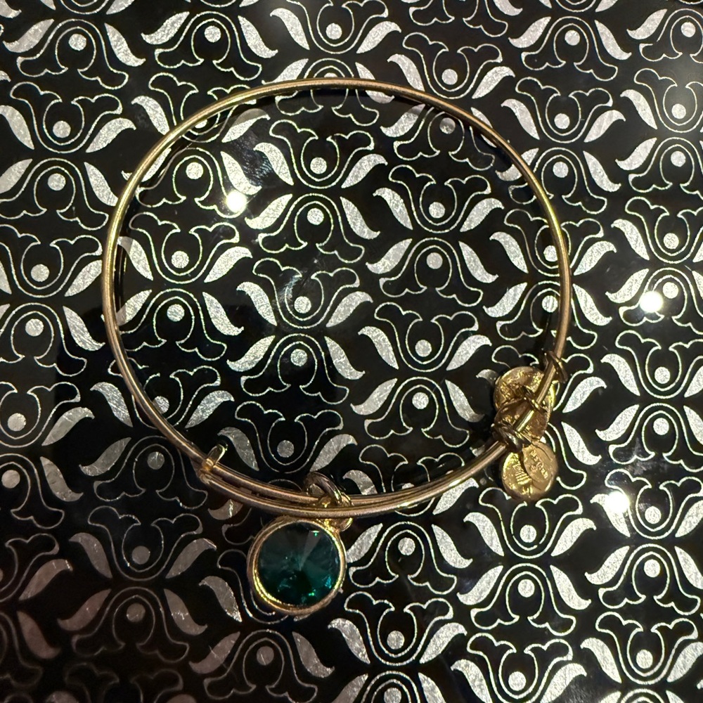 Gemini Green Alex and Ani Gold Bracelet